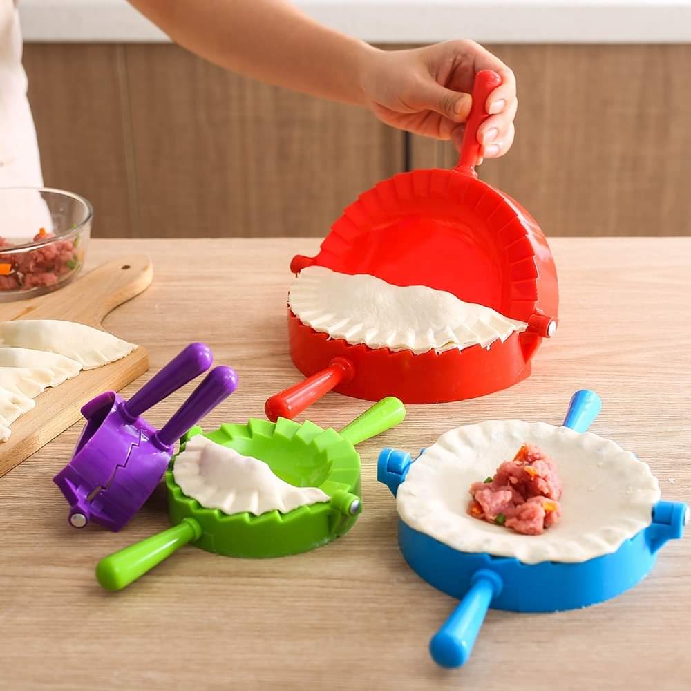 Picture of Plastic Pressing Pie Ravioli Mould Cooking Molds for DIY Making Perfect Dumplings - 3pcs Set - Multicolor