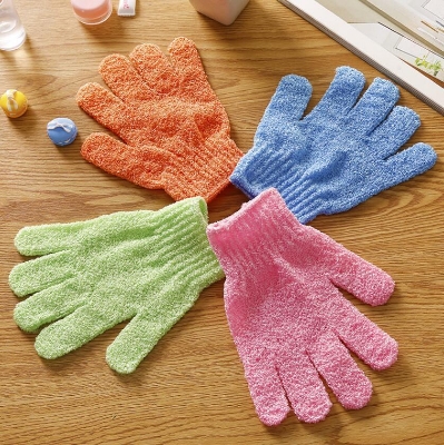 Picture of 1pcs Shower Bath Exfoliating Wash Skin Spa Massage Scrub Body Scrubber Glove - Multicolor - Multicolor
