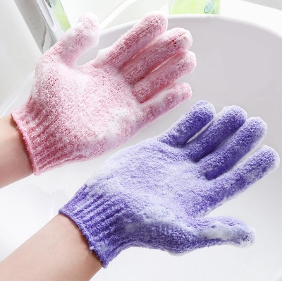 Picture of 1pcs Shower Bath Exfoliating Wash Skin Spa Massage Scrub Body Scrubber Glove - Multicolor - Multicolor