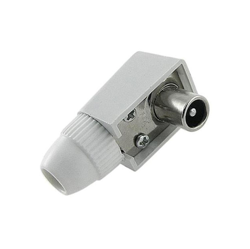 Picture of 2pcs TV Antenna Jack Coax Connector White Color - White