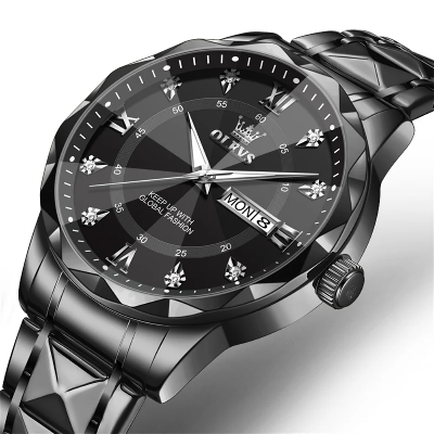 Picture of Olevs 5609 Watch For Men-Full Black