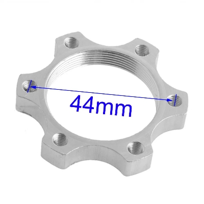 Picture of 44mm Adapter Bicycle unidirectional Threaded hub disc Brake Rotor 6-Bolt Adapter Bicycle Parts -1pcs - Silver