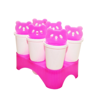 Picture of Multicolor Plastic 6 Cube Ice Box For Freezing - Multicolor