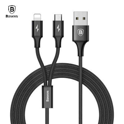 Picture of Rapid Series 2 in 1 Cable for iP and Micro - 120 CM Length - Multicolor