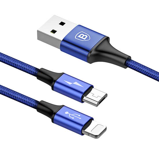 Picture of Rapid Series 2 in 1 Cable for iP and Micro - 120 CM Length - Multicolor