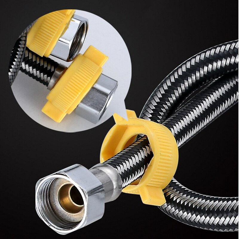 Picture of 24 inch Stainless Steel 1/2" Flexible Geyser Connection Pipe - 1pcs - Black