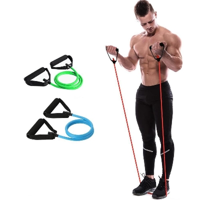 Picture of Yoga Pull Rope Elastic Resistance Bands Fitness Exercise Training Expander Tubes - 120 CM - Multicolor