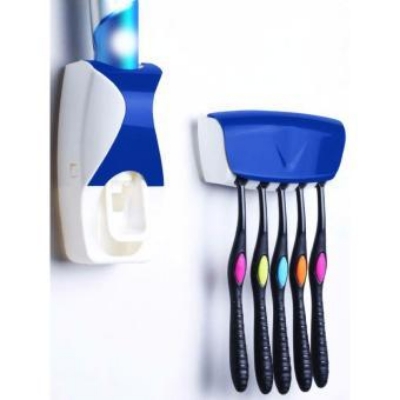 Picture of Multicolor Toothpaste Dispenser With Toothbrush Holder - Multicolor