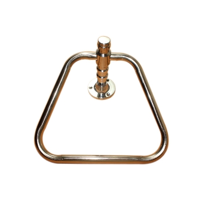 Picture of Stainless Steel Triangle Towel Ring Holder For Bathroom & Kitchen - 7 x 8.5 inch - Steel