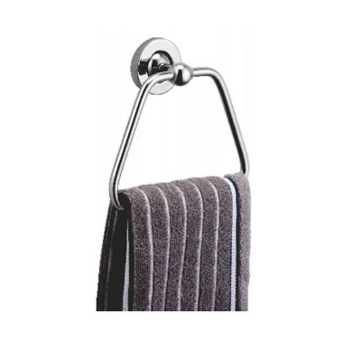 Picture of Stainless Steel Triangle Towel Ring Holder For Bathroom & Kitchen - 7 x 8.5 inch - Steel