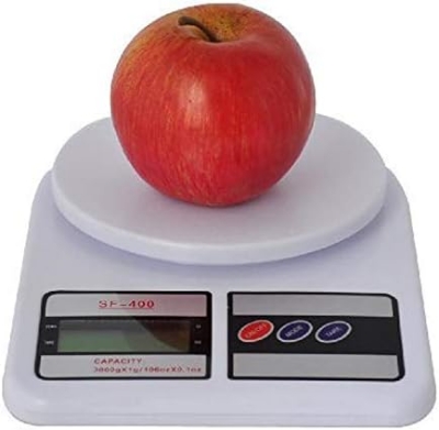 Picture of Electronic Kitchen Digital Weighing Scale, Electronic scale Multipurpose (White, 10 Kg) With Battery - White