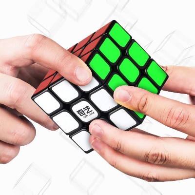 Picture of Multicolor Rubix Cube 3x3x3 Puzzle Game Toy - 5.6 CM - Multicolor