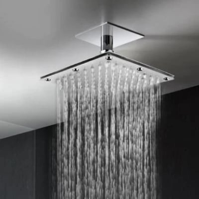 Picture of 6 inch Stainless Steel Rainfall Square Chrome Finish Showerhead for Bathroom - Multicolor