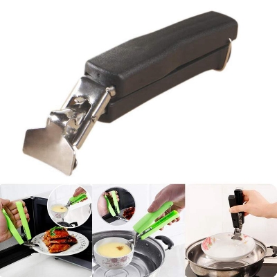 Picture of Stainless Steel Bowl Clipper Anti Scald Multipurpose Pan Tong Bowl Gripper Kitchen Tool - Multicolor