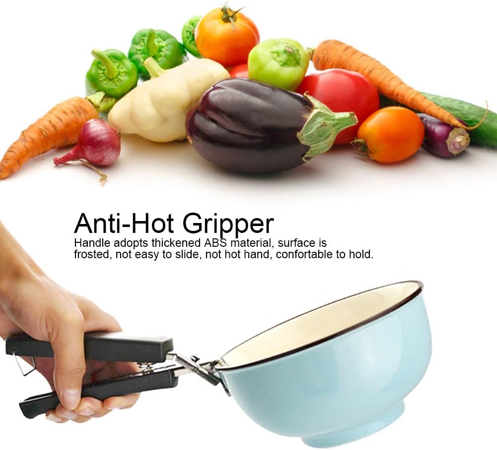 Picture of Stainless Steel Bowl Clipper Anti Scald Multipurpose Pan Tong Bowl Gripper Kitchen Tool - Multicolor