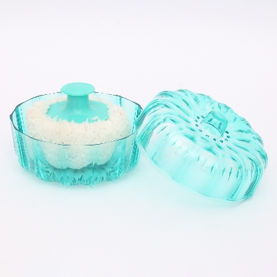 Picture of Multicolor Powder Puff Sponge Box Case Container - Multicolor