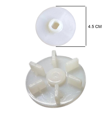 Picture of Six Teeth White Plastic Mixer Grinder Motor Coupler Suitable for All Motor Mixer Grinders - White