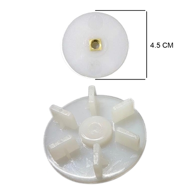 Picture of Six Teeth White Plastic Mixer Grinder Jar Coupler Suitable for All Jar Mixer Grinders - White