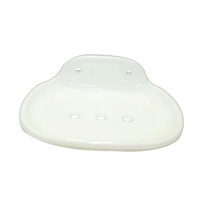Picture of White Wall Mounted Melamine Soap Case - 1pcs - White