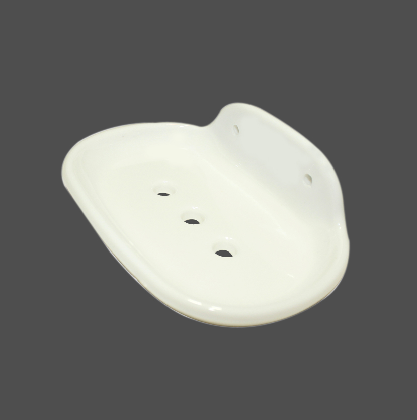 Picture of White Wall Mounted Melamine Soap Case - 1pcs - White