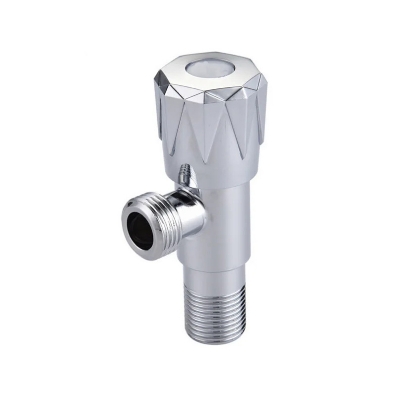 Picture of Stainless Steel Angle Valve for Kitchen Bathroom Toilet Water Faucet Shut Off 1/2" Valve - Silver
