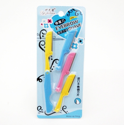 Picture of Professional Eyebrow Shaver and Face Hair Removal Razor - 3 Pcs Pack - Multicolor