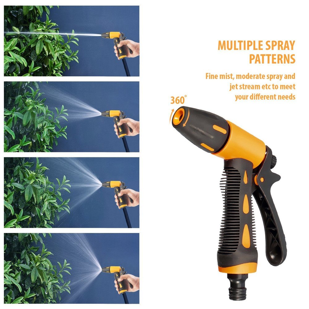 Picture of High Pressure Garden Hose Nozzle Water Spray Gun - Multicolor