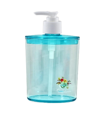 Picture of Rose Garden Multi Color Soap, Liquid, Shampoo and Hand Wash Dispenser Plastic Bottle - 420 ML - Multicolor