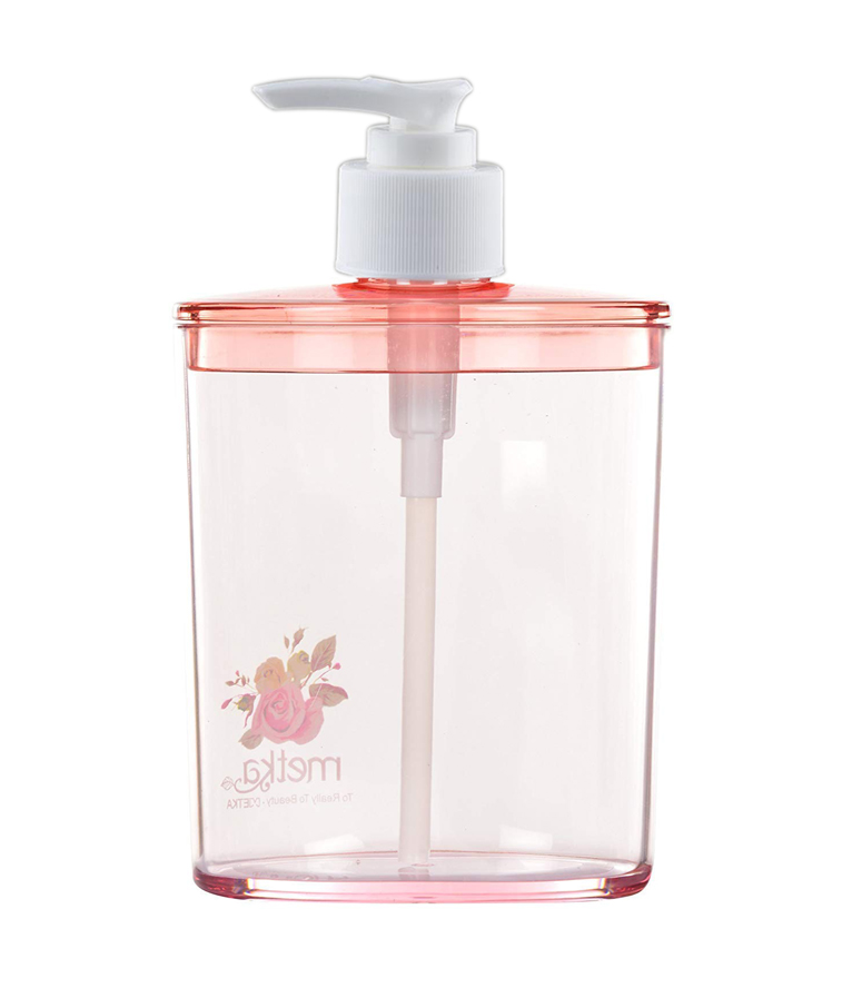 Picture of Rose Garden Multi Color Soap, Liquid, Shampoo and Hand Wash Dispenser Plastic Bottle - 420 ML - Multicolor