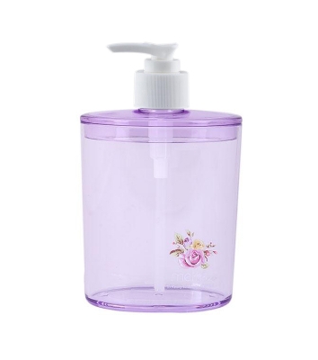 Picture of Rose Garden Multi Color Soap, Liquid, Shampoo and Hand Wash Dispenser Plastic Bottle - 420 ML - Multicolor