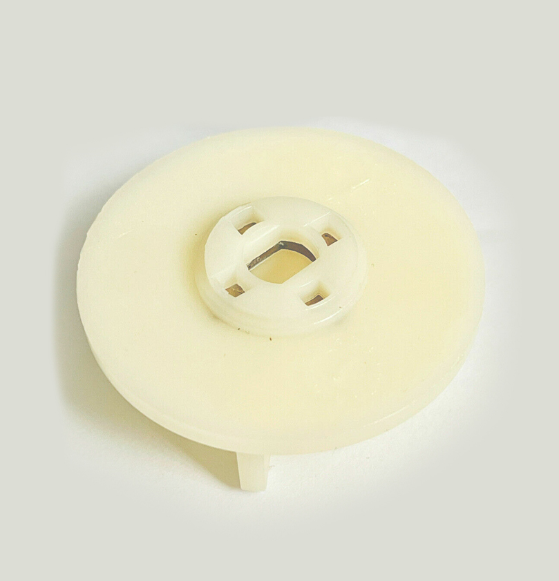 Picture of 4 Teeth White Plastic Mixer Grinder Brass Insert for Strength and Long Lasting Life Motor Coupler - 4.3 CM - White