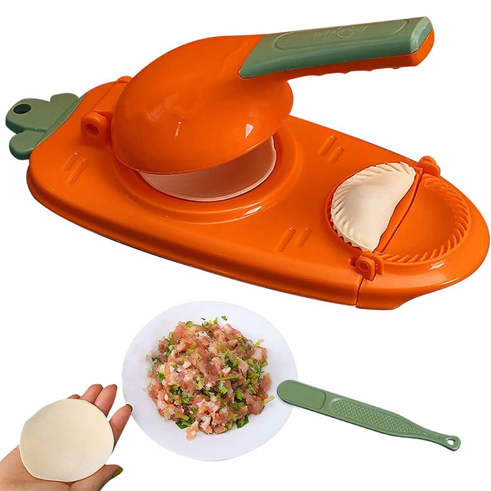 Picture of 2 in1 Magic Plastic Dumpling Maker Diy Kit Wrapper Presser Manual Labor-Machine - Multicolor