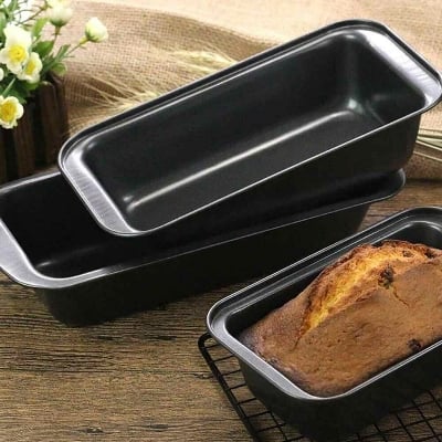Picture of Cake Mold / Nonstick Carbon Steel Rectangle Homemade Bread Loaf Cake Baking Bread Pan Tray - 6 Inch - Multicolor