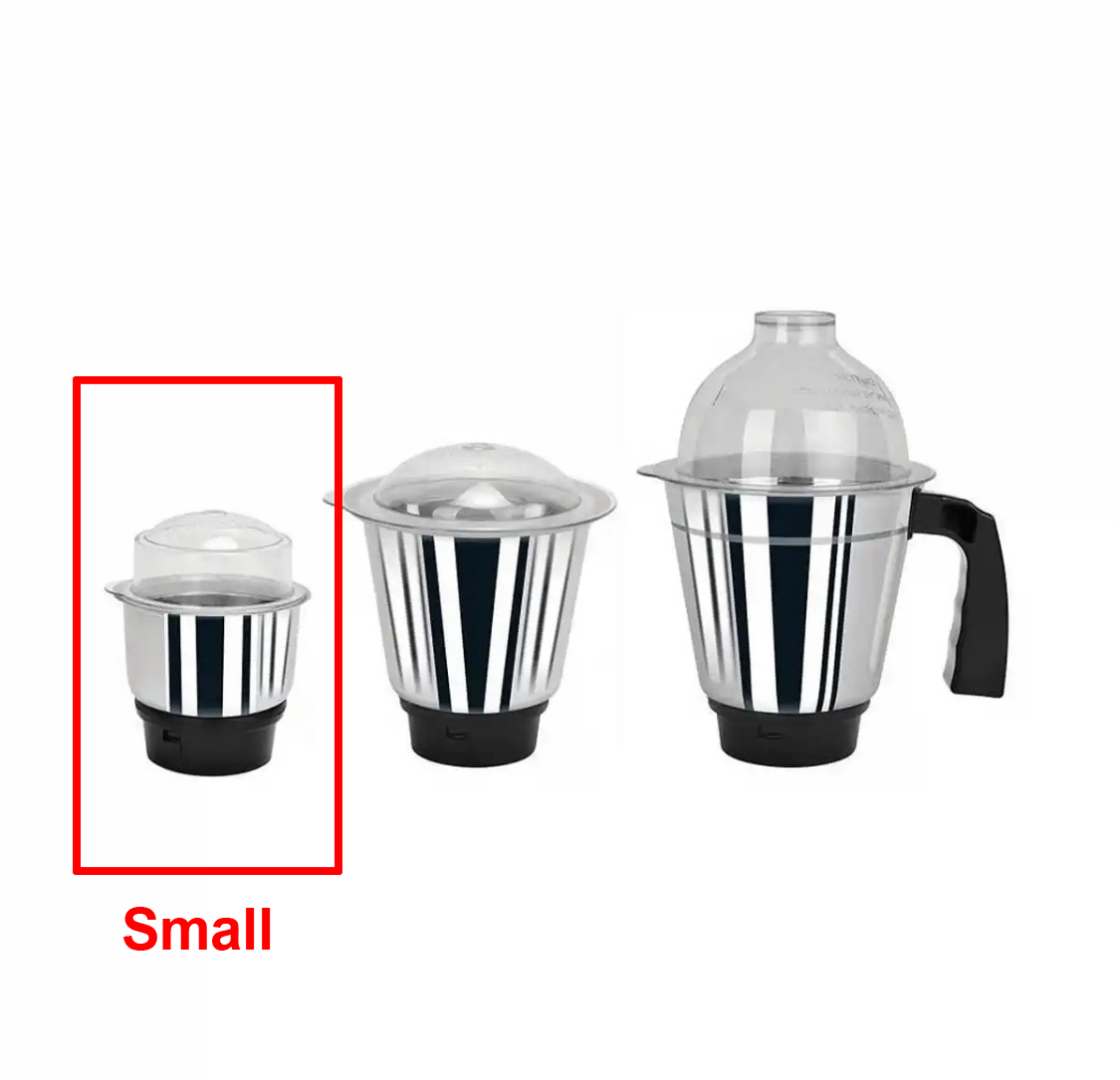 Picture of Small - Stainless Steel Mixer Blender / Grinder Jar - 1pcs - Steel