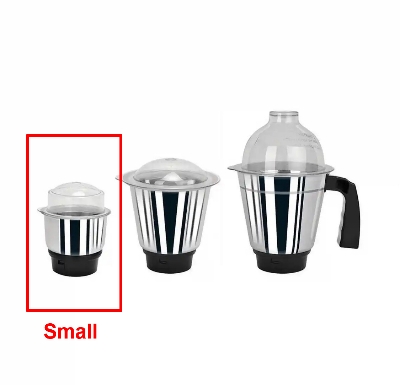 Picture of Small - Stainless Steel Mixer Blender / Grinder Jar - 1pcs - Steel