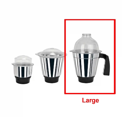 Picture of Large - Stainless Steel Mixer Blender / Grinder Jar - 1pcs - Steel