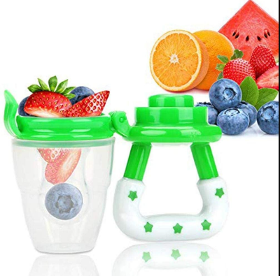 Picture of Baby Natural Fruit & Food Feeder, Baby Food Feeder, Baby Food Pacifier, Silicone Food Nibbler - Multicolor