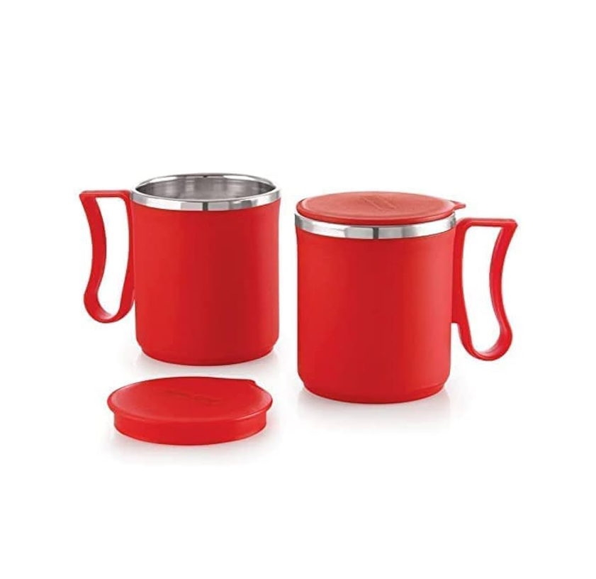 Picture of 1pcs Stainless Steel Stylist Traveling Coffee Mug Cup - 300 ML - Multicolor