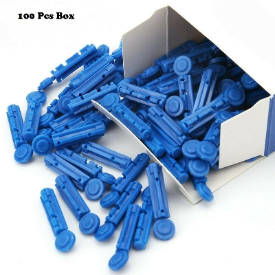 Picture of Blood Lancet Sterile Needle For Blood Glucose Meter Pen - 100pcs - Multicolor