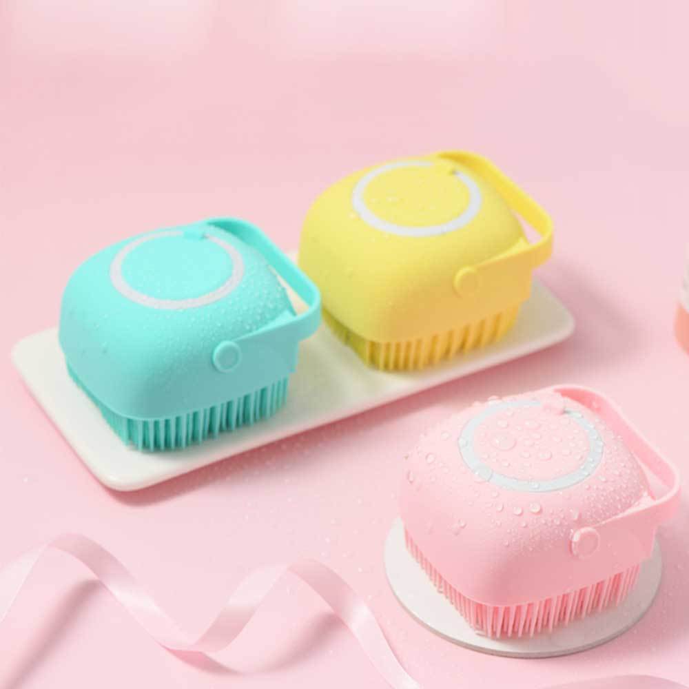 Picture of Super Soft Silicone Liquid Bath Brush Shower Gel Dispenser - Multicolor