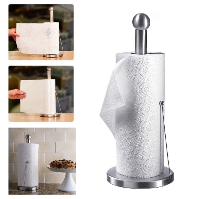 Picture of Stainless Steel Kitchen Tissue Paper Towel  Holder - Steel