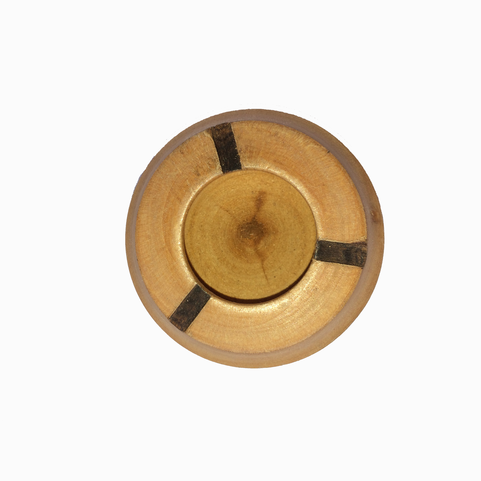 Picture of Round Wooden Premium Decorative Ashtray Ash Holder - Wooden
