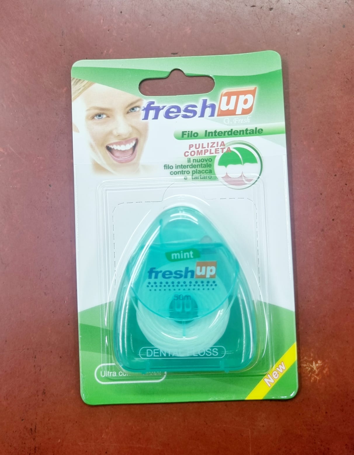 Picture of Fresh Up Oral Care Dental Floss Mint Flavour - 50 Meter - Multicolor