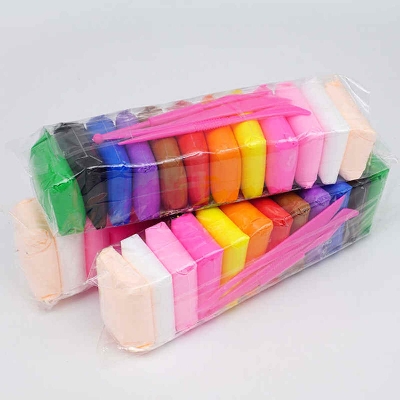 Picture of 12 Colors Soft Super Light Clay Modeling Air Dry Clay For DIY Handmade Toys - Multicolor