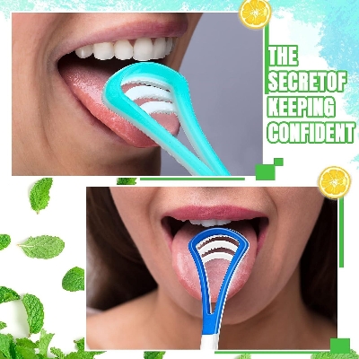 Picture of Professional Plastic Random Tounge Cleaner Scraper Care - 1 Pcs - Multicolor