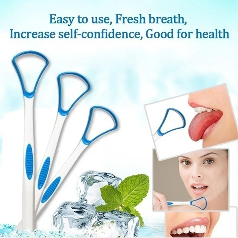 Picture of Professional Plastic Random Tounge Cleaner Scraper Care - 1 Pcs - Multicolor