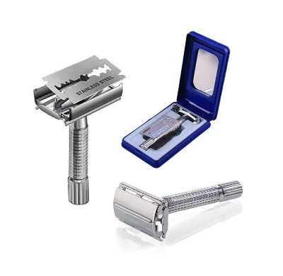 Picture of Stainless Steel Double Edge Men's Comfortable Safety Shaving Razor - Multicolor