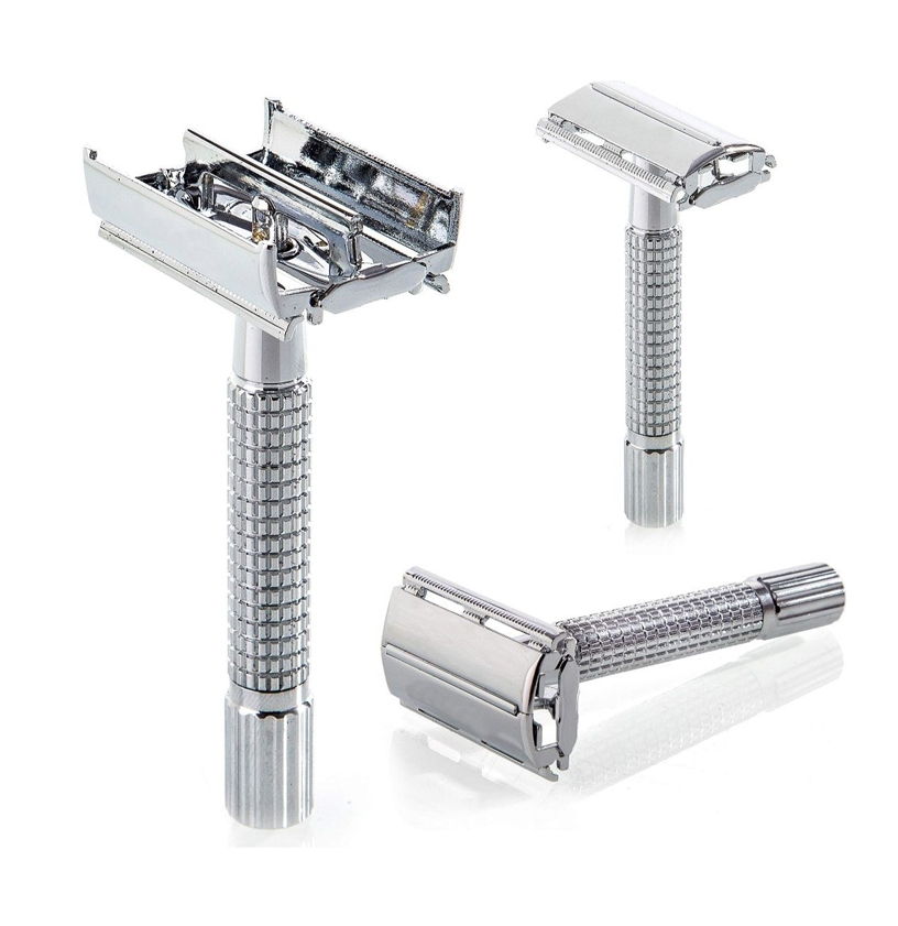 Picture of Stainless Steel Double Edge Men's Comfortable Safety Shaving Razor - Multicolor