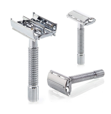 Picture of Stainless Steel Double Edge Men's Comfortable Safety Shaving Razor - Multicolor