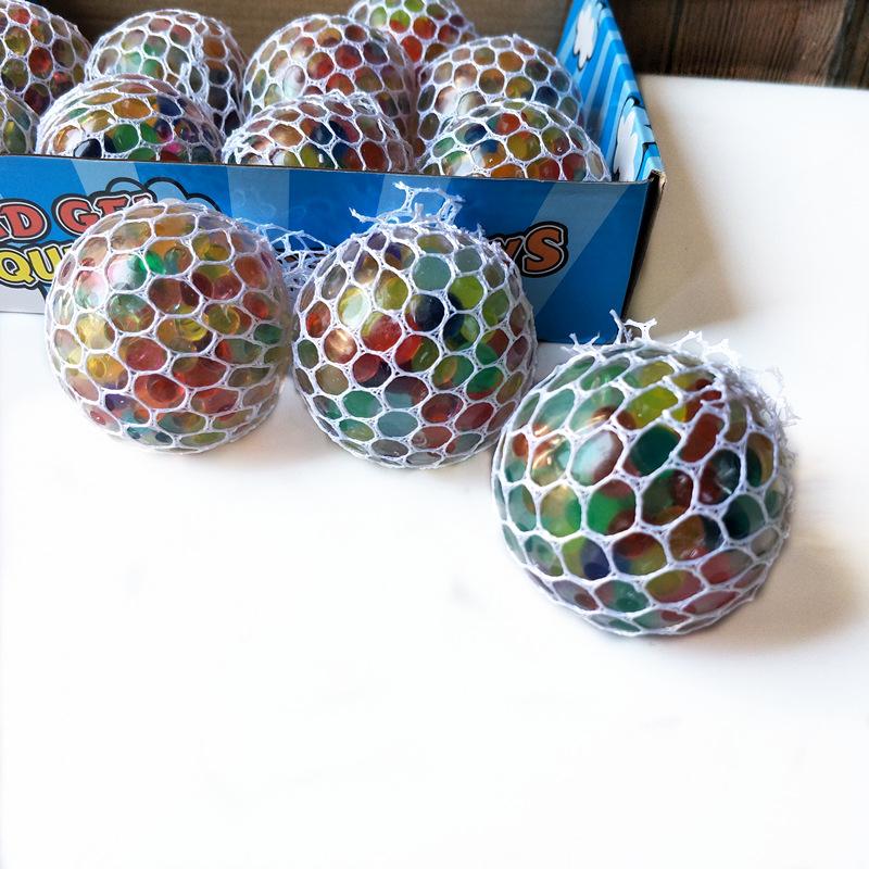Picture of Hand Squishy Vent Ball-Magic Ball-Rainbow Grape Ball - 1pcs - Multicolor